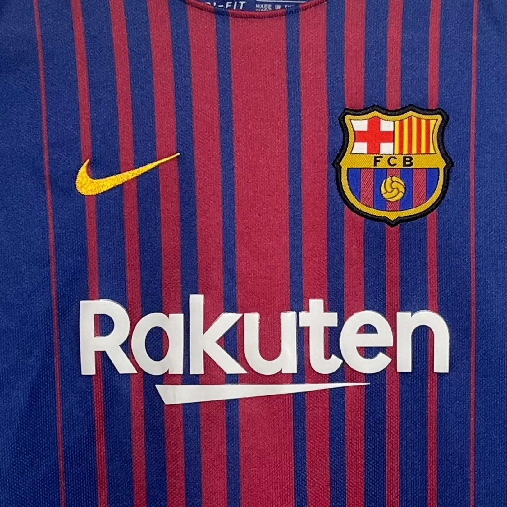 2017/18 FC Barcelona Home Jersey Youth L