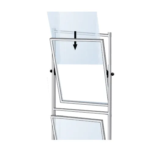 3-Tier Tilted Sign Holder Floor Stand for 22x28 Posters | Double-Sided Adjustable, Swivel Black or Silver Metal Frame Displays 3-6 Posters