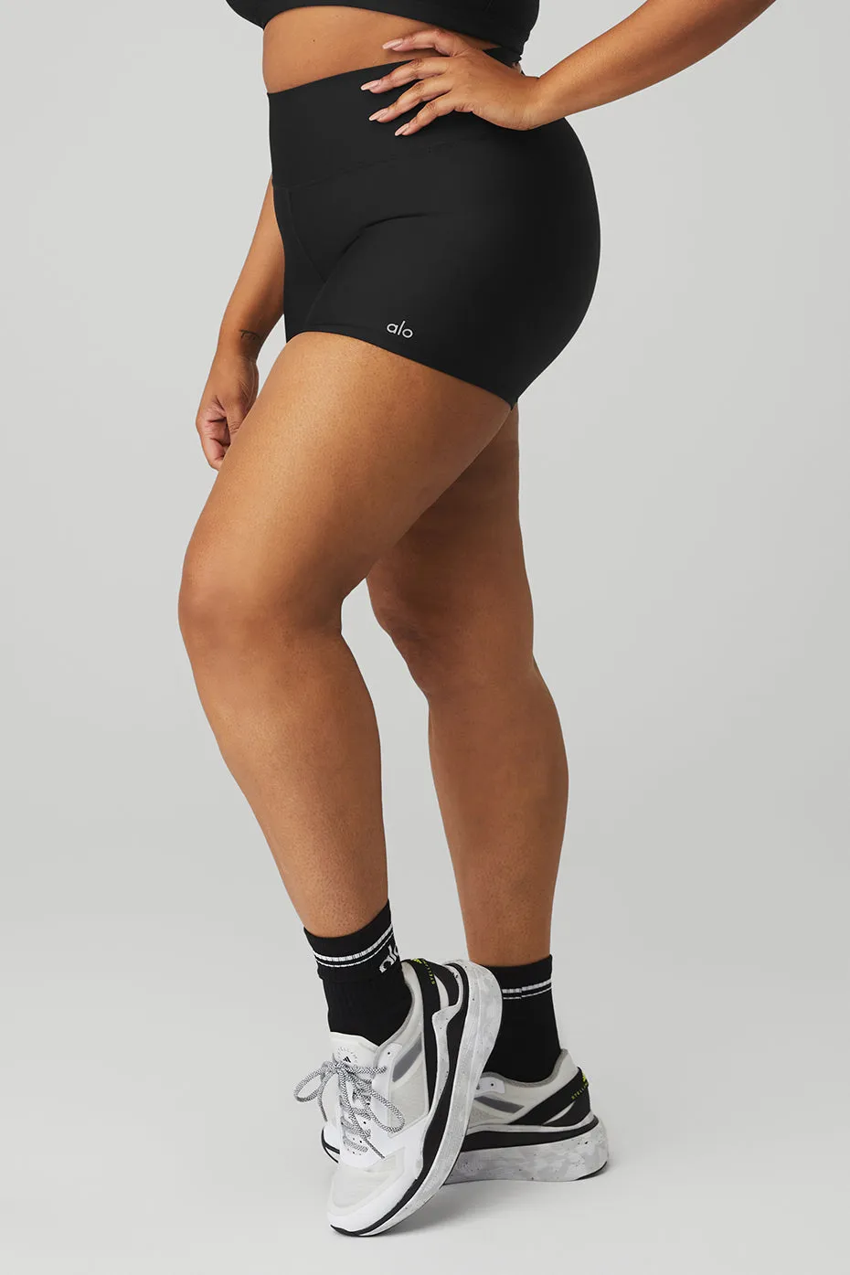 3" High-Waist Airlift Short - Black