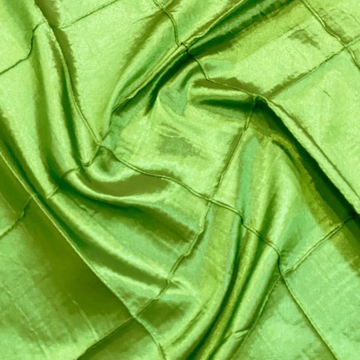 4" Pintuck Taffeta Wholesale Fabric in Green