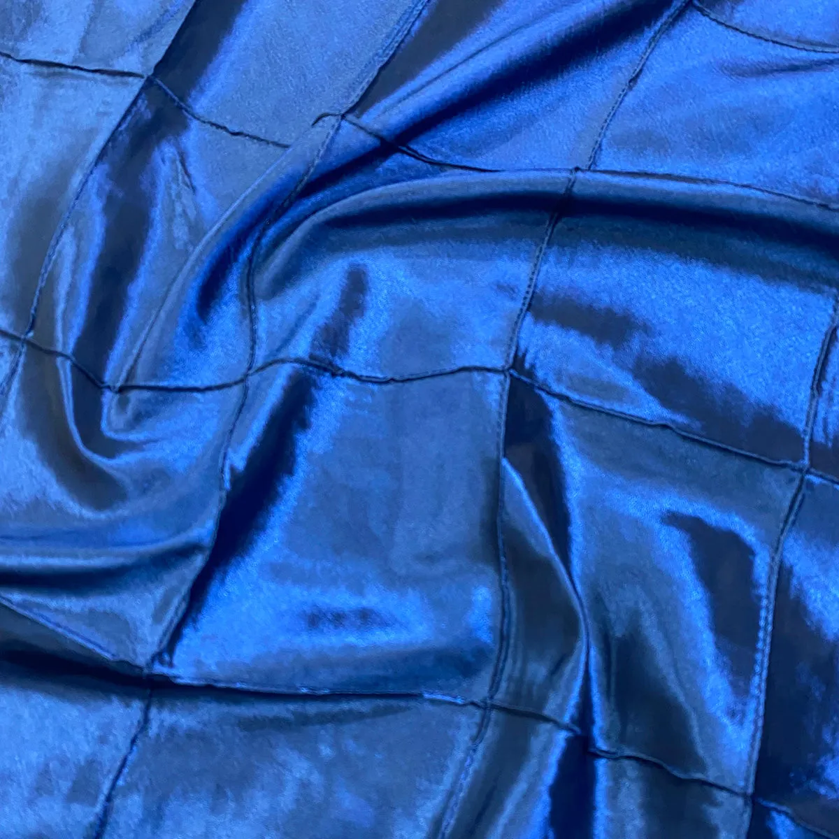 4" Pintuck Taffeta Wholesale Fabric in Marine 091