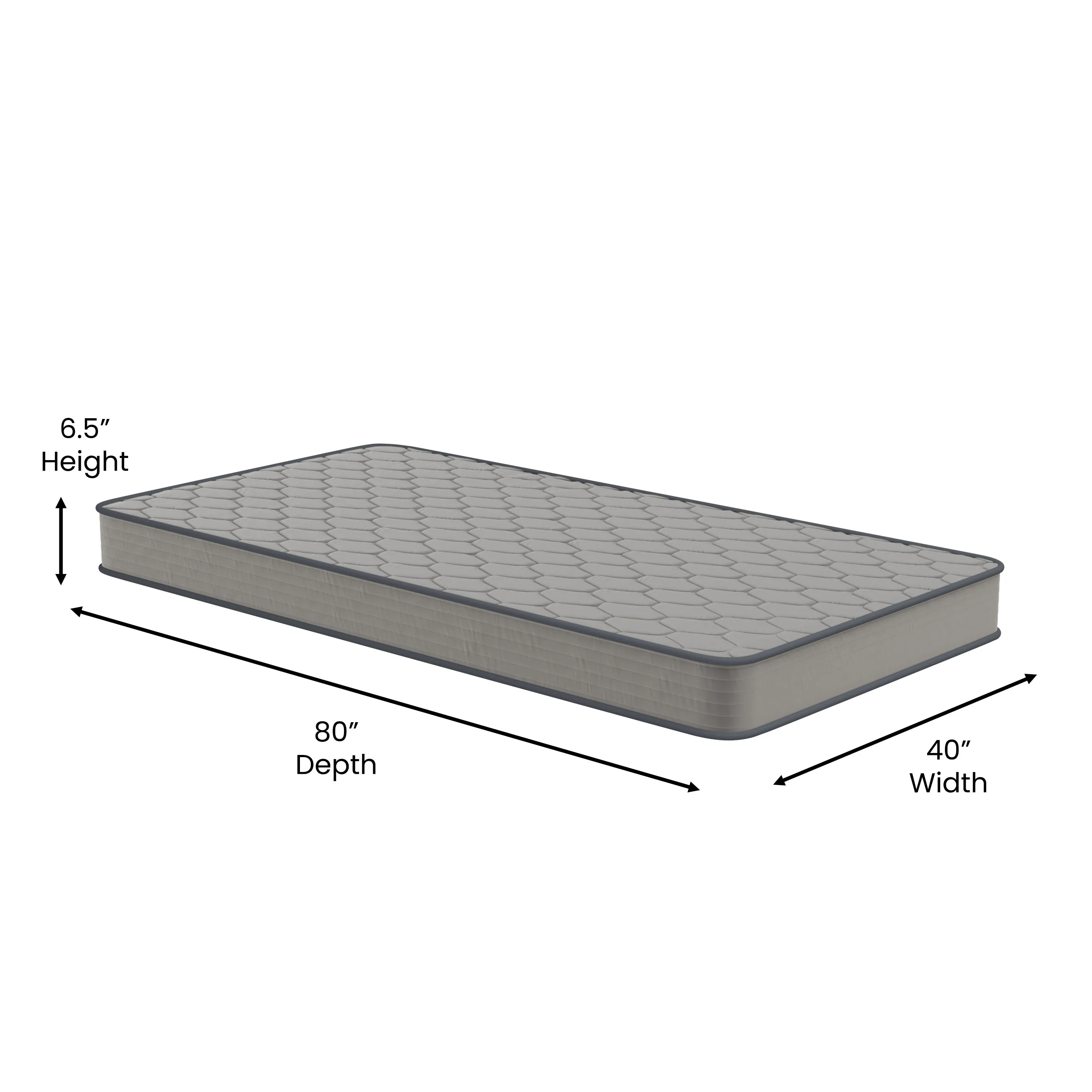 6 Inch Twin XL Hybrid Mattress CL-E236-B-TXL-GG