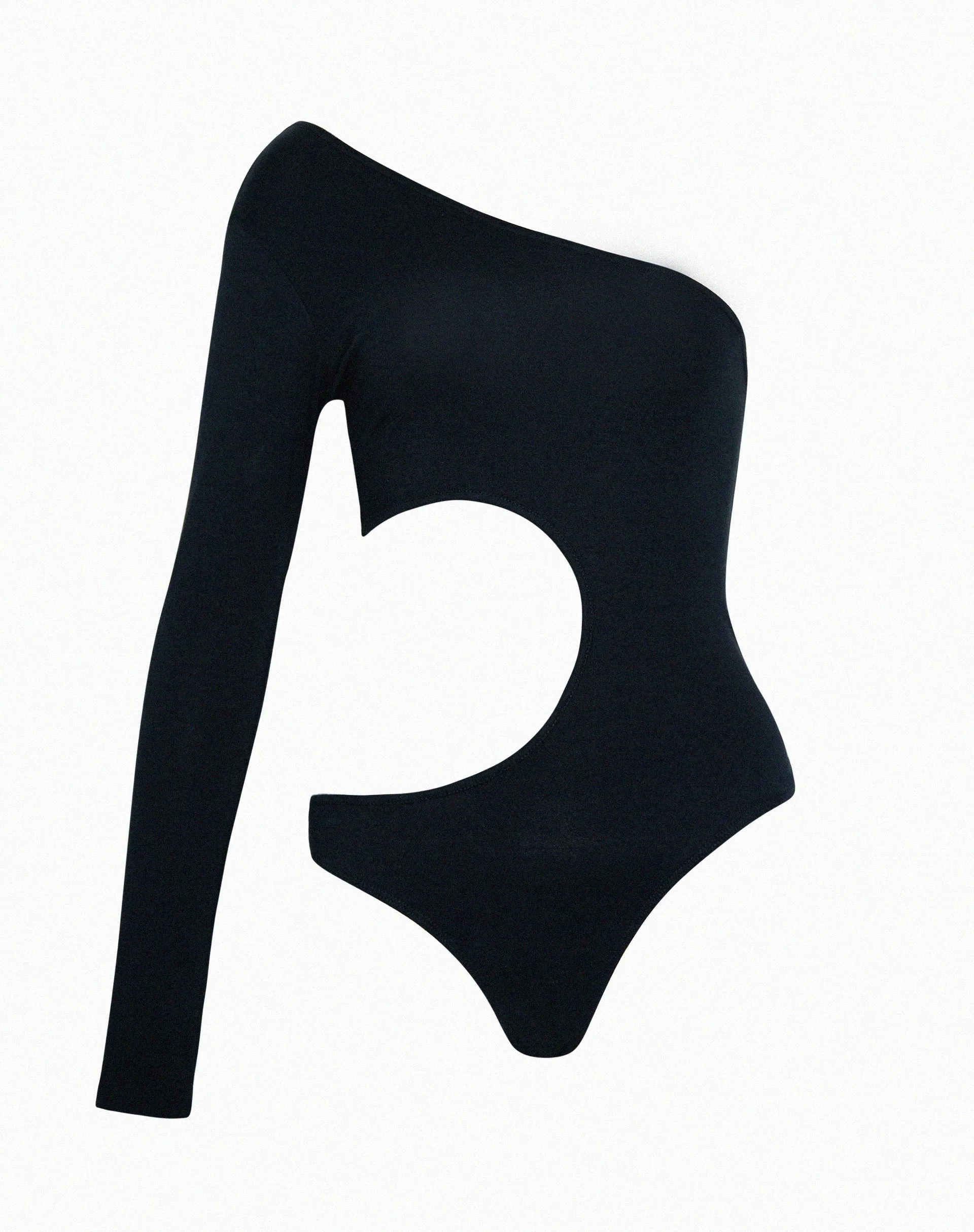 Ann Cut Out Bodysuit in Black