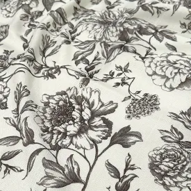 Artistry Bloom Wholesale Fabric in Grey