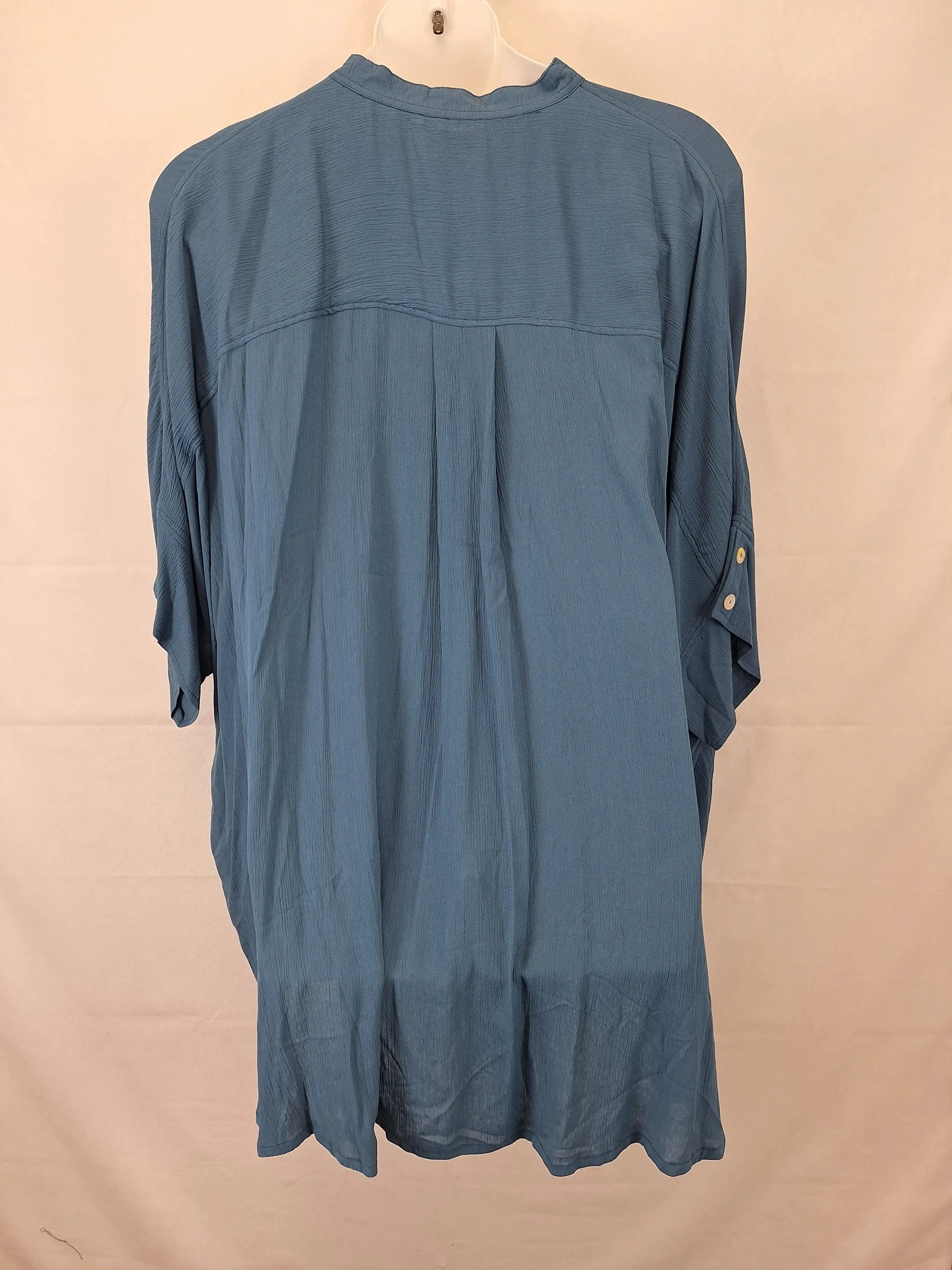 Assorted Brands Dolman Sleeve Sapphire Blouse Size XXXL