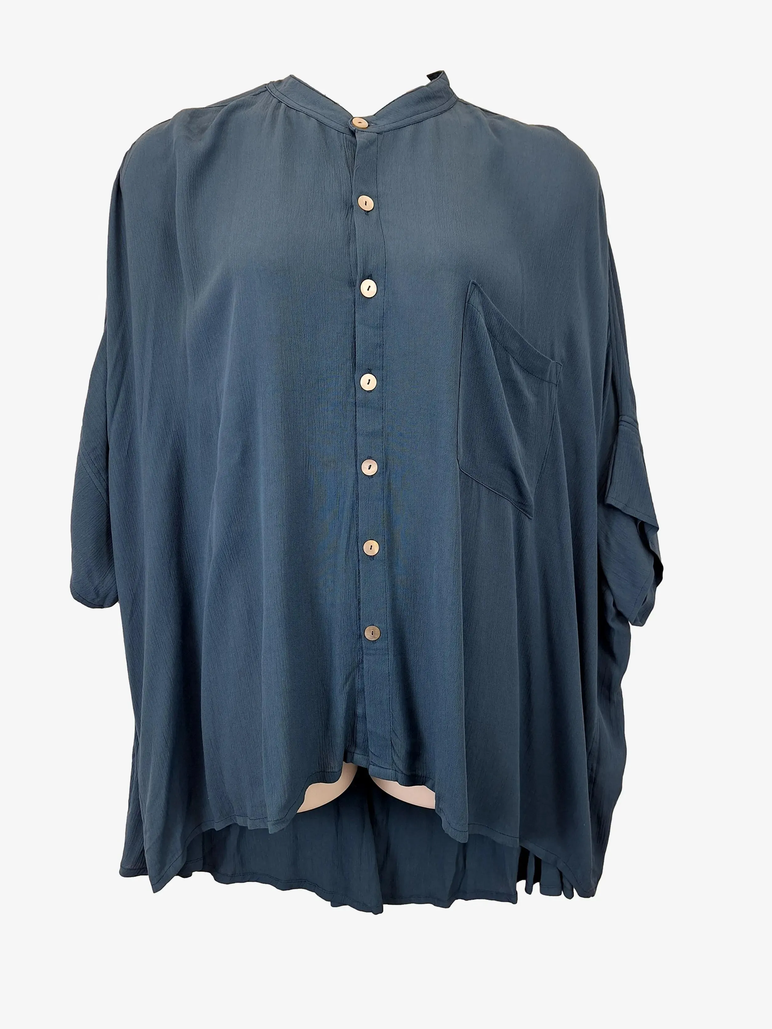 Assorted Brands Dolman Sleeve Sapphire Blouse Size XXXL