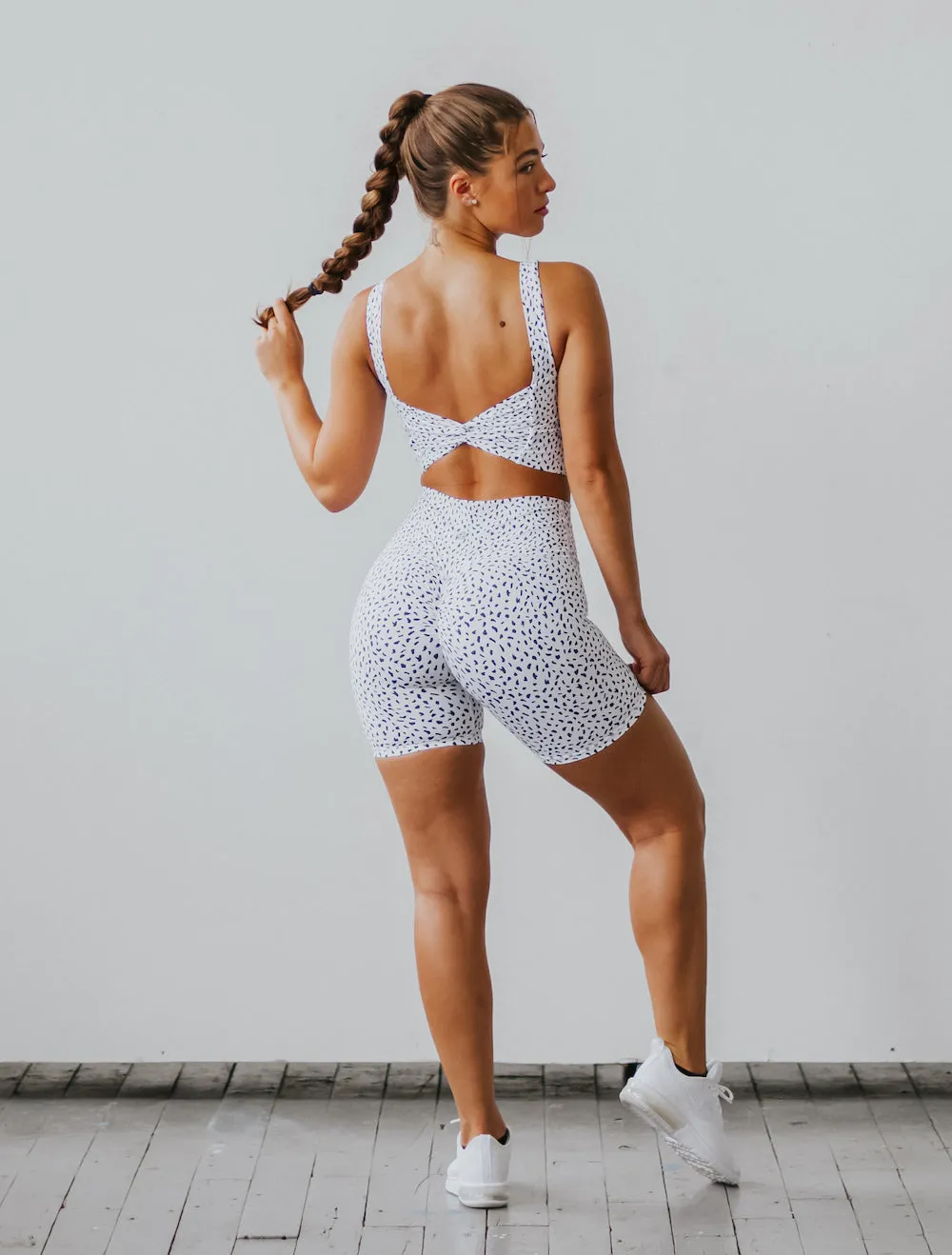 Astoria LUXE IGNITE Sports Crop - White Speckle