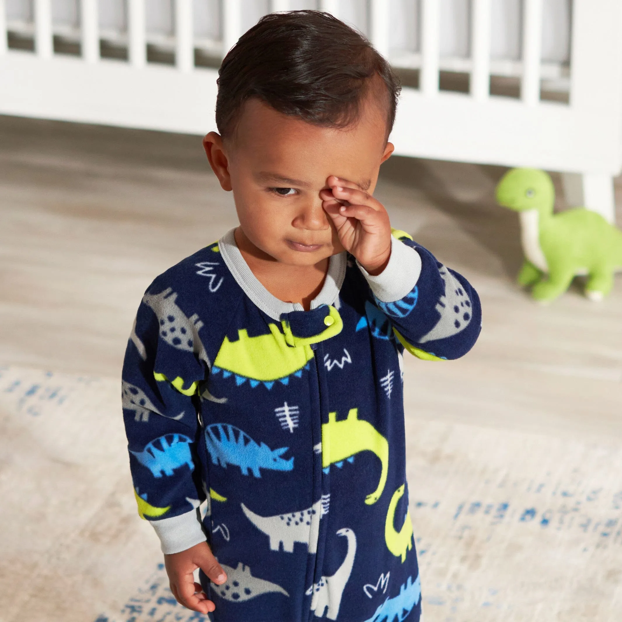 Baby Boys Dinosaur Fleece Pajamas