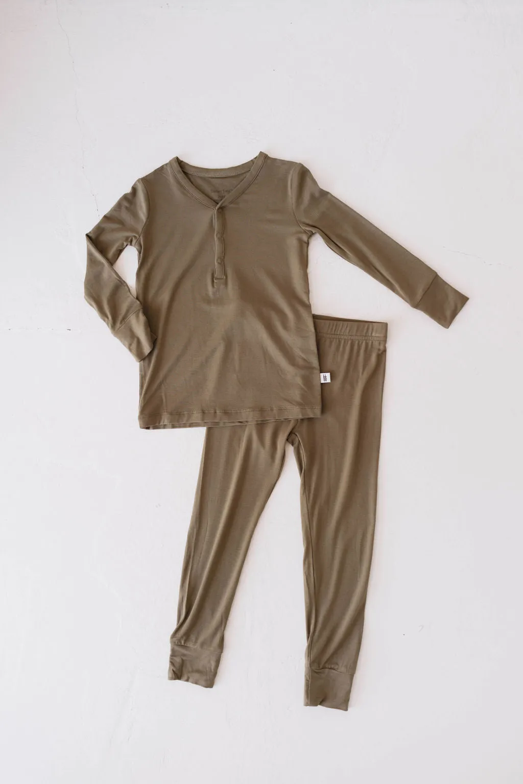 Bamboo Two Piece Pajamas | Olive Green | ff club