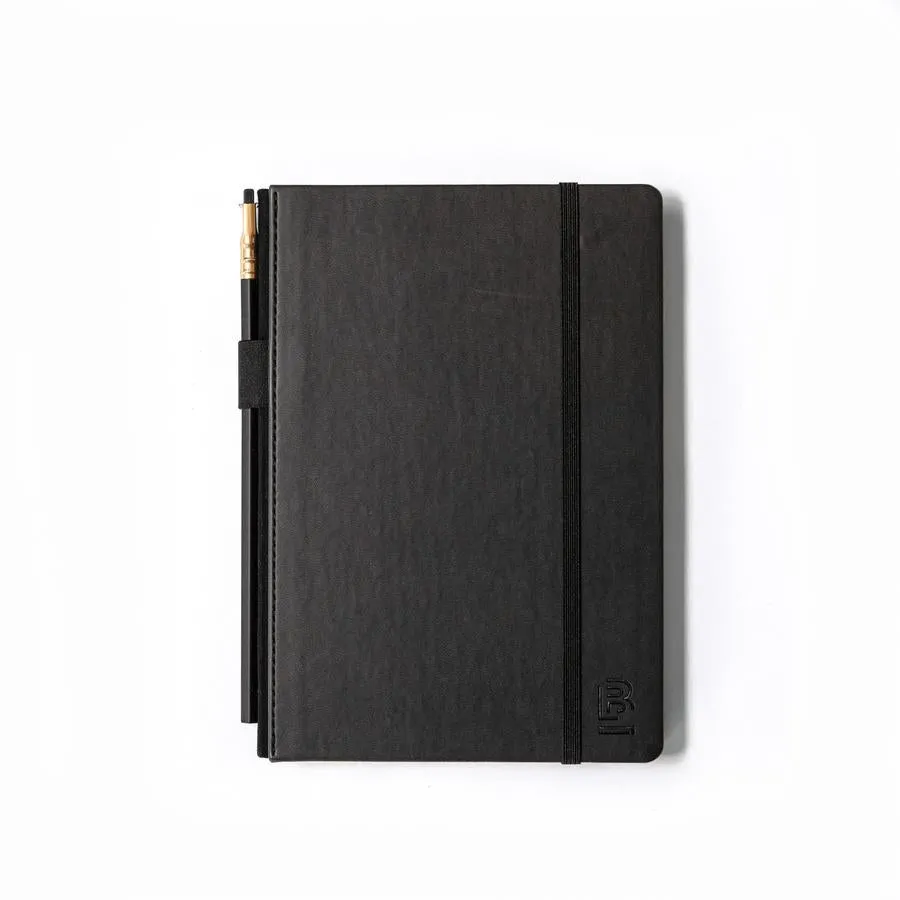 Blackwing Medium Slate Notebook - Black Cover - Dot