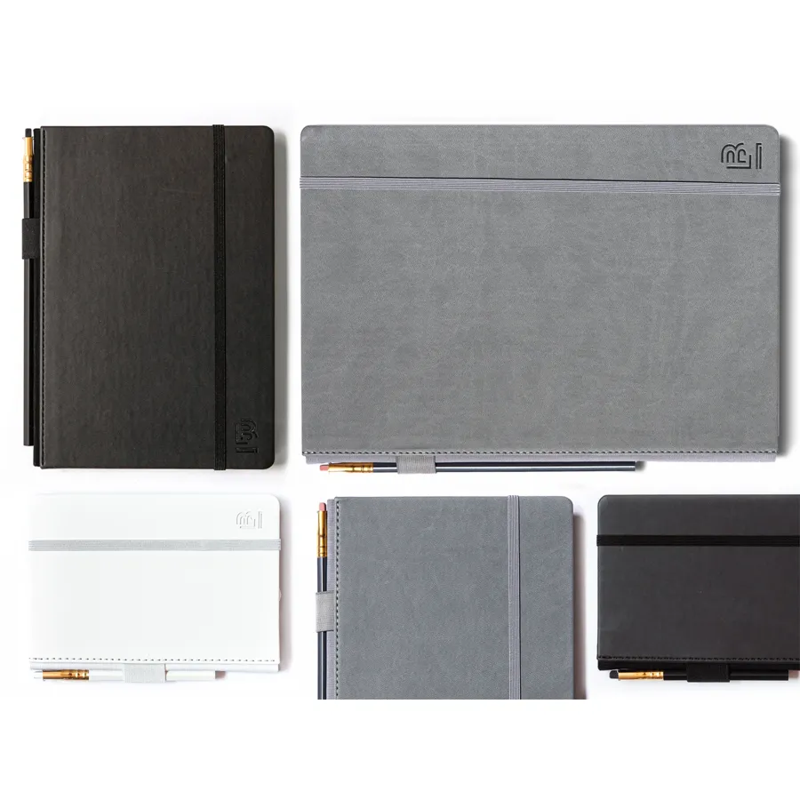 Blackwing Medium Slate Notebook - Black Cover - Dot