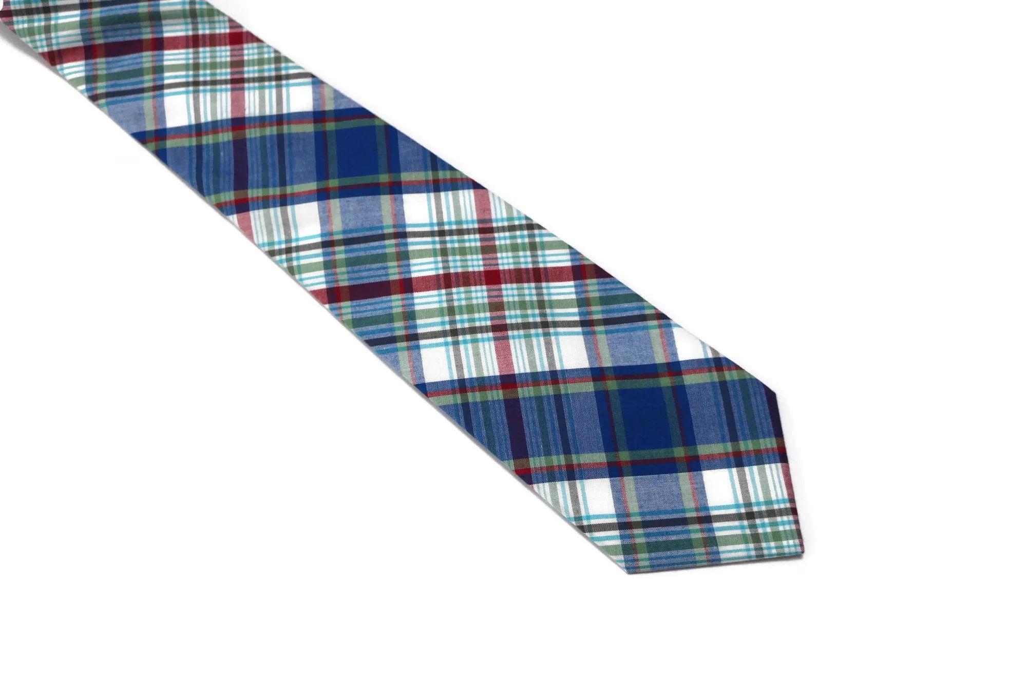 Blue Newport Plaid Necktie