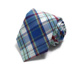 Blue Newport Plaid Necktie