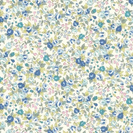 Boy's Pocket Square / Blossoms In Blue