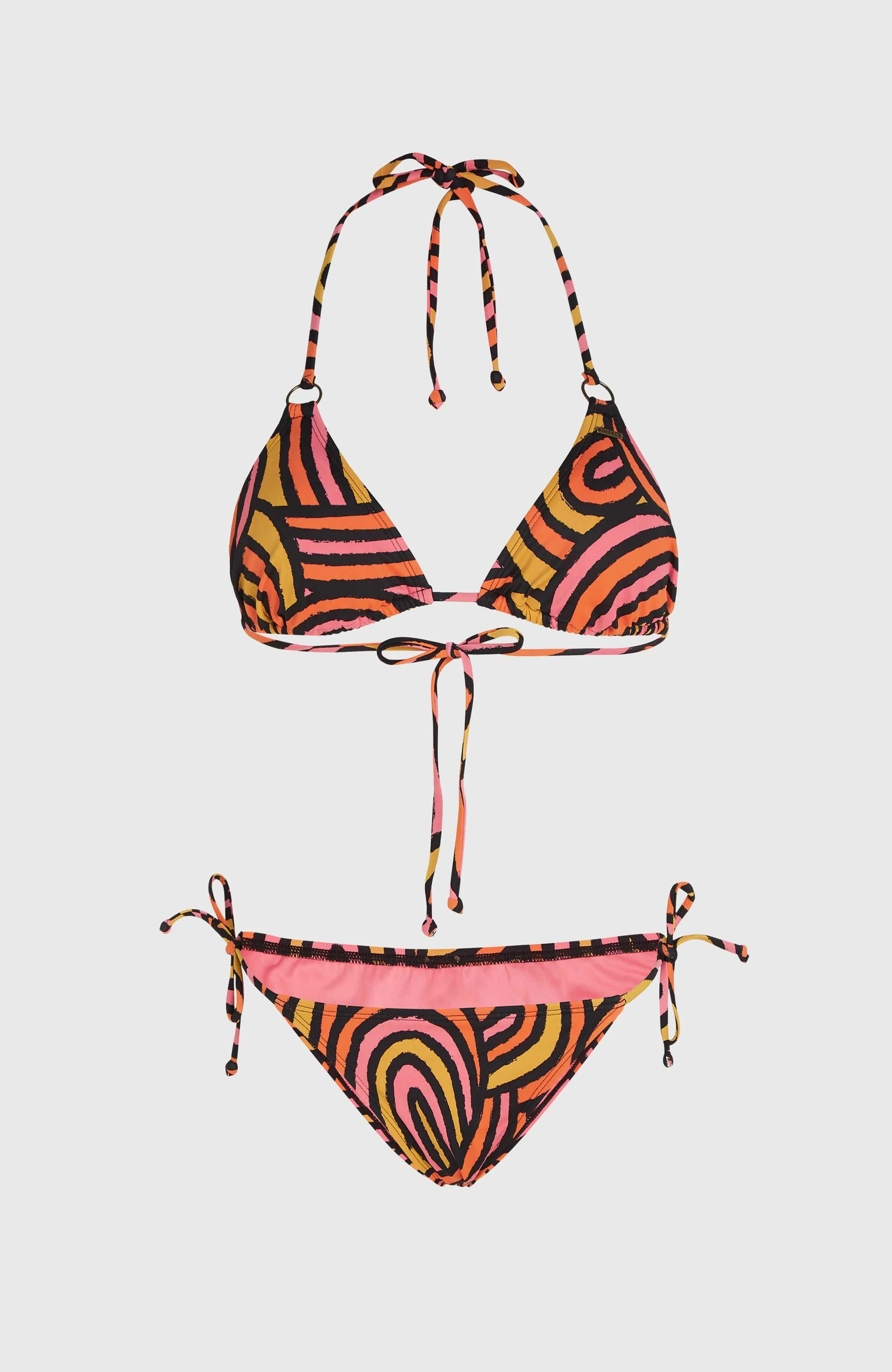 Capri - Bondey Bikini Set | Orange Rainbow Stripe