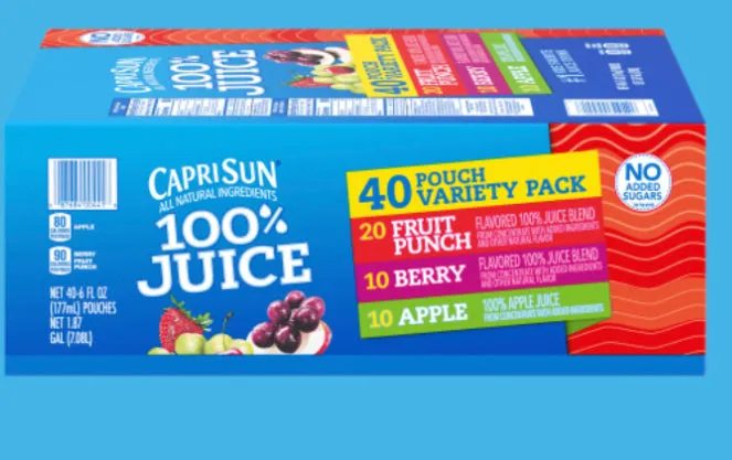 Capri Sun Juice - 4 Flavors