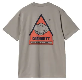 Carhartt WIP Mens S/S Trade T Shirt Misty Grey