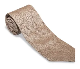 Champagne Paisley Necktie - F1693