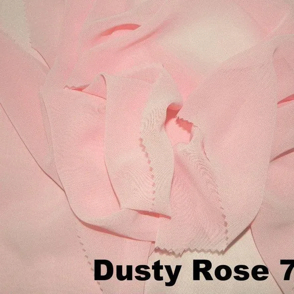 Chiffon Wholesale Fabric in Dusty Rose 770