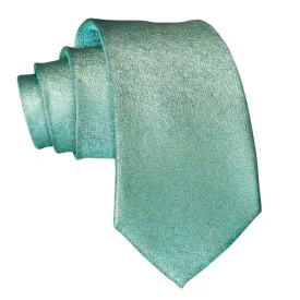 Classy Men Mint Green Static Silk Tie