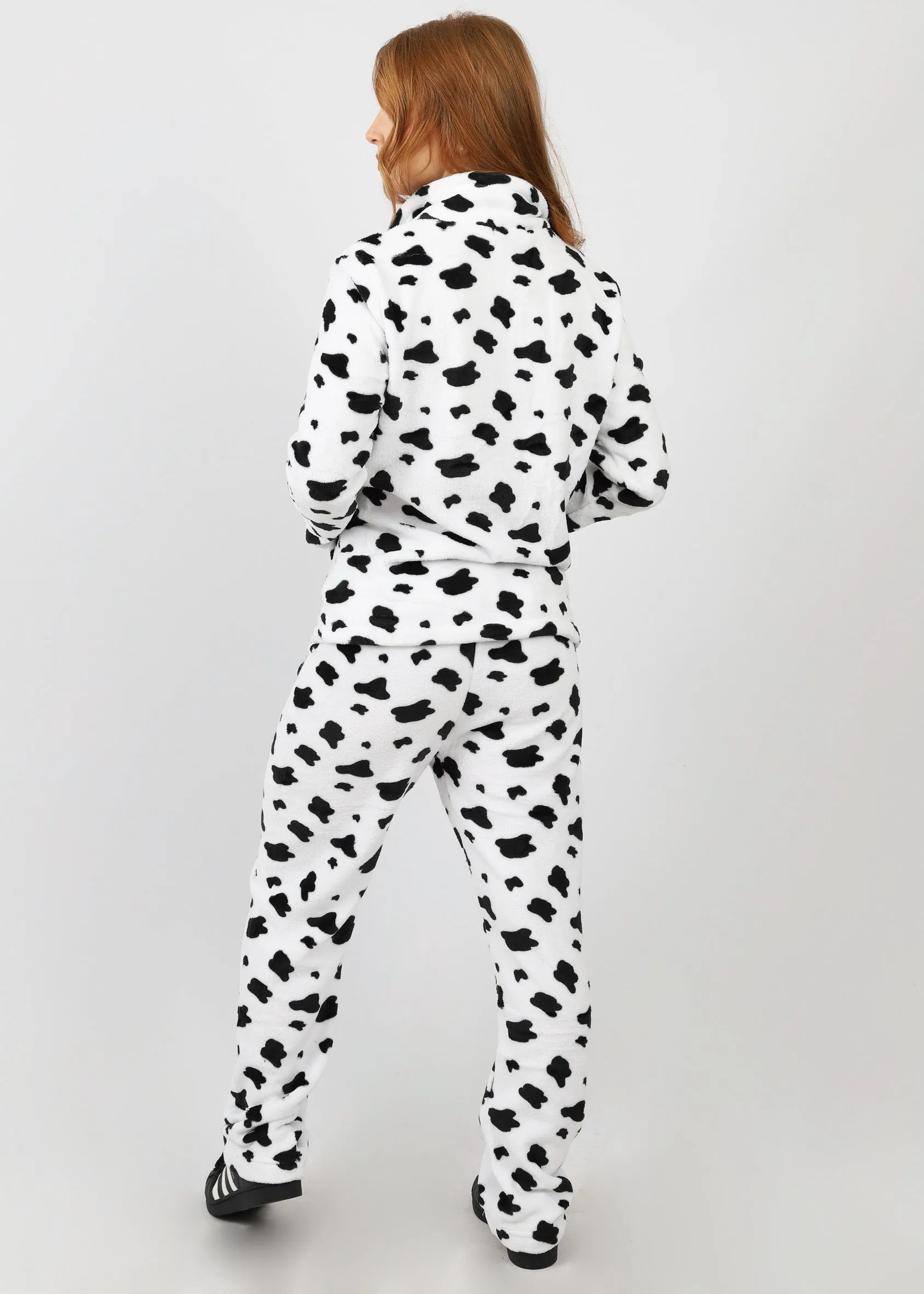 Cow Print Button PJ Set