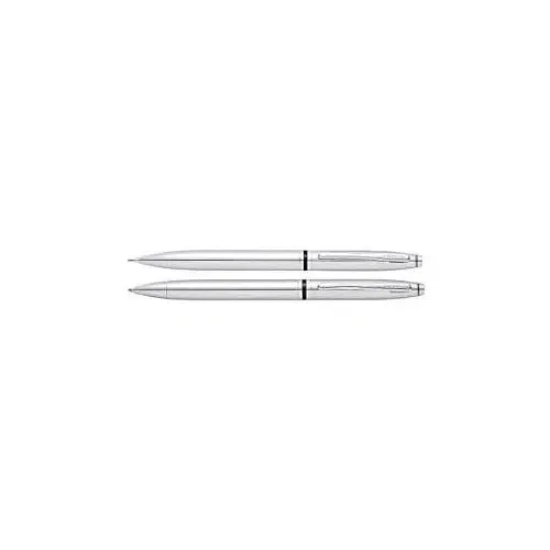 Cross Luxury Gift Set Lustrous Chrome Ballpoint Pen and 0.7mm Pencil