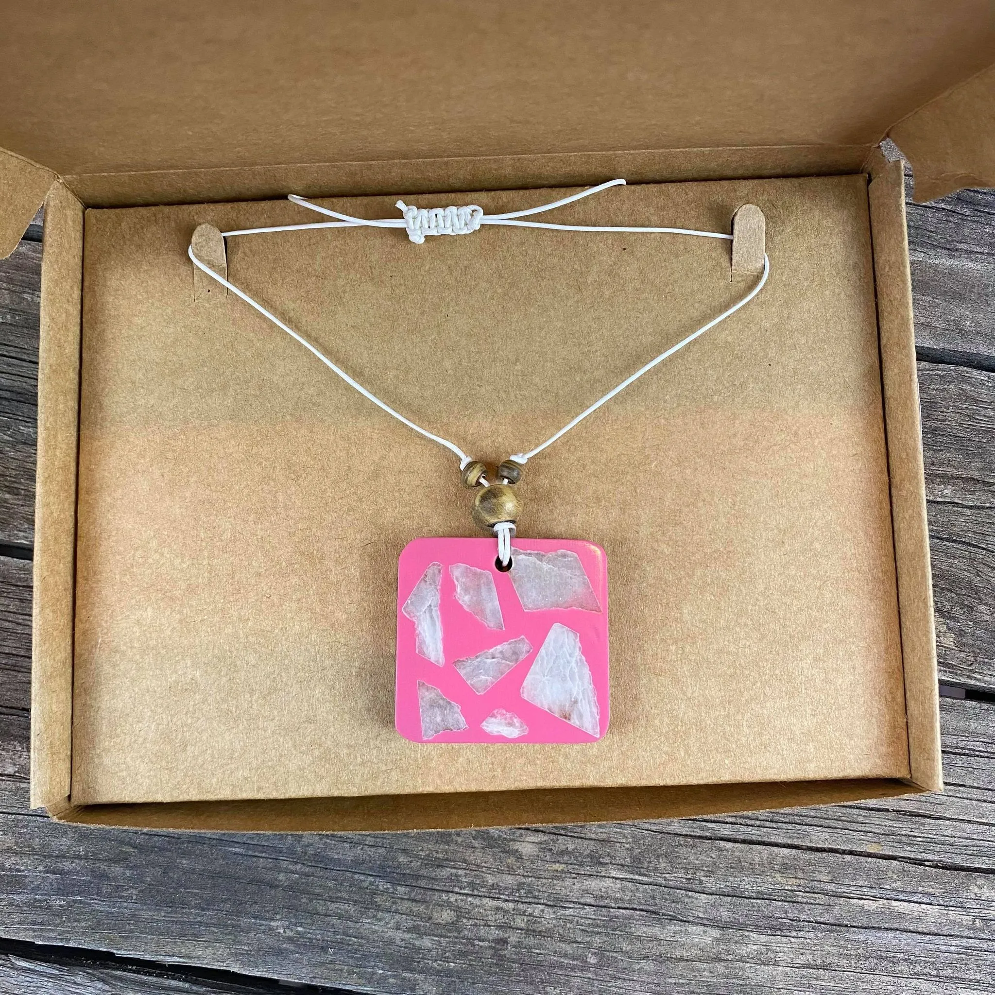 Fair Trade Square Pendant Necklaces