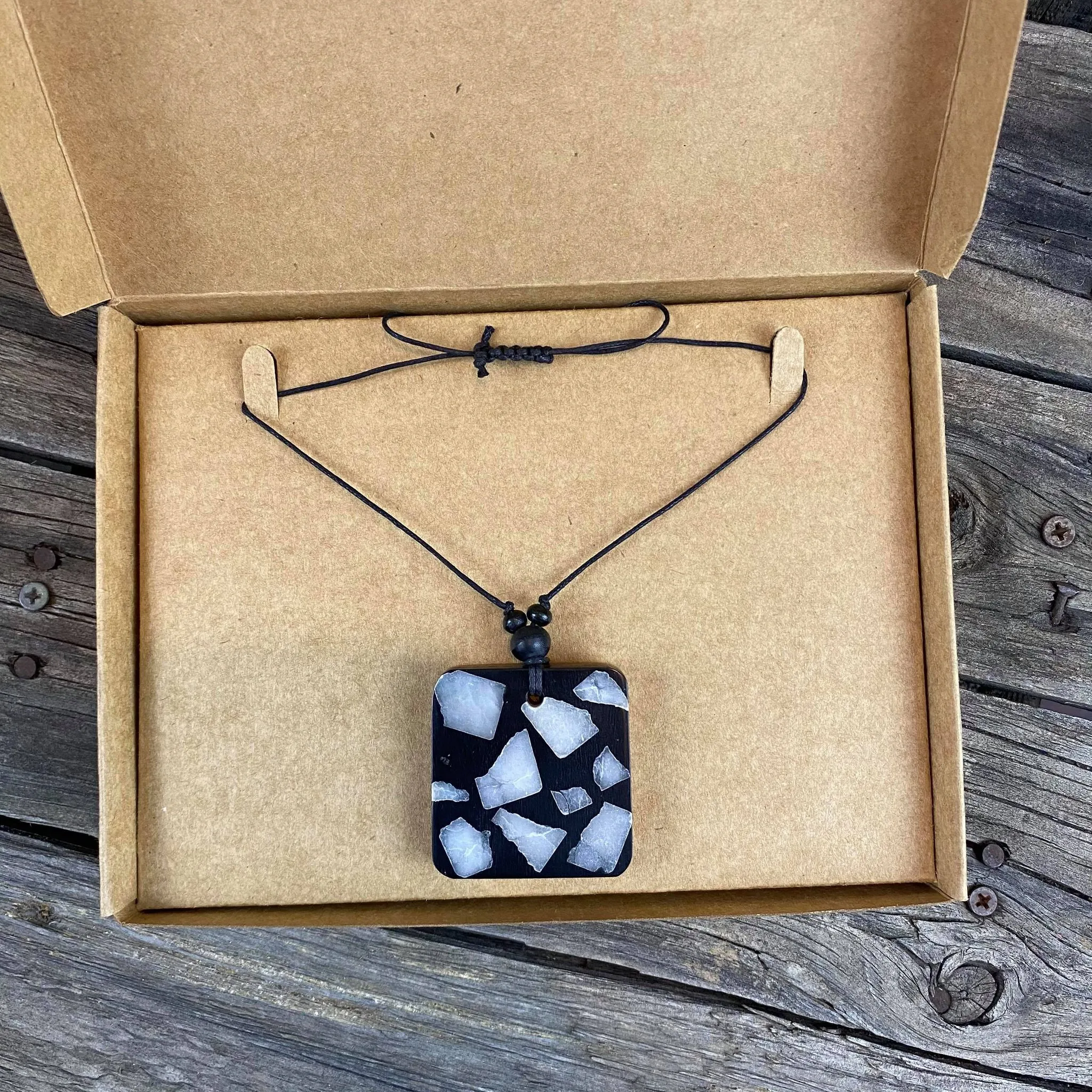 Fair Trade Square Pendant Necklaces