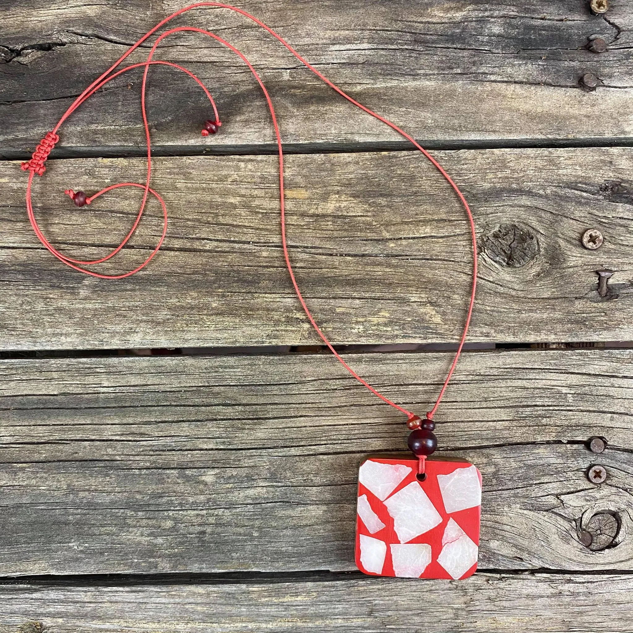 Fair Trade Square Pendant Necklaces