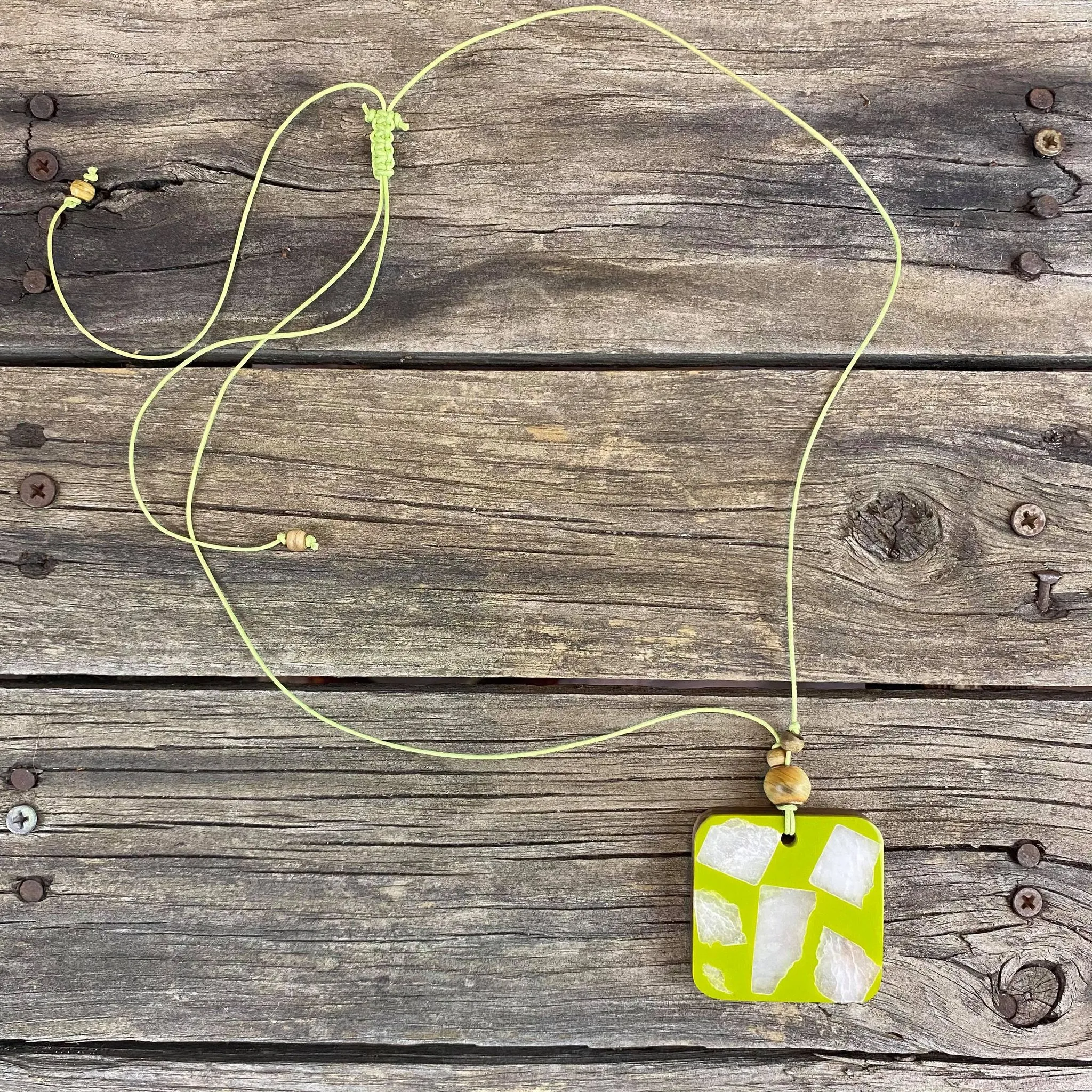 Fair Trade Square Pendant Necklaces