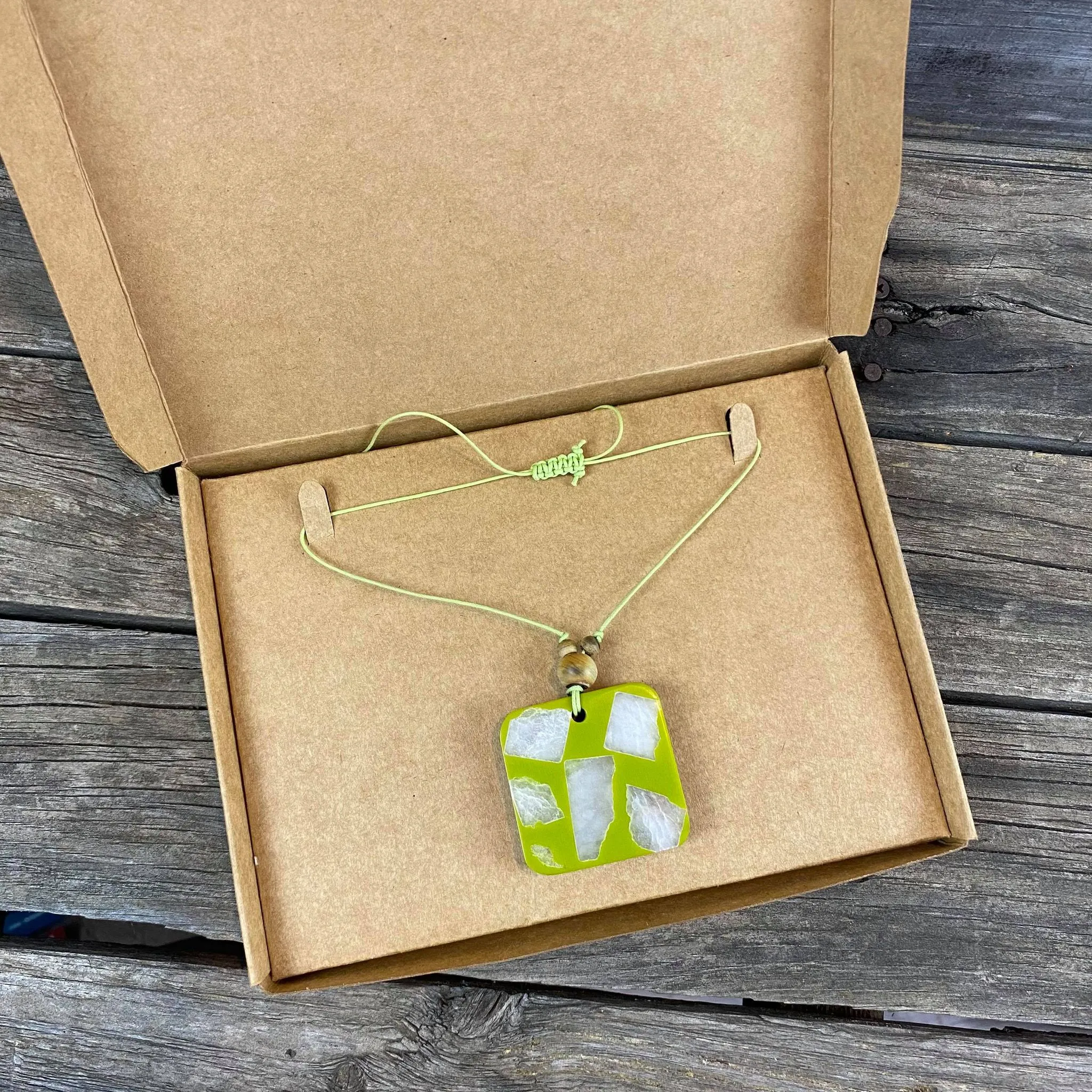 Fair Trade Square Pendant Necklaces