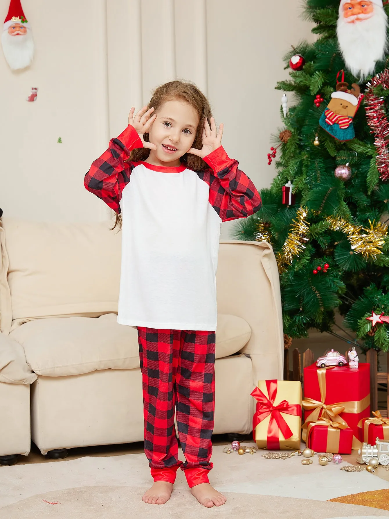 Family Matching Classic Plaid Pajama Set