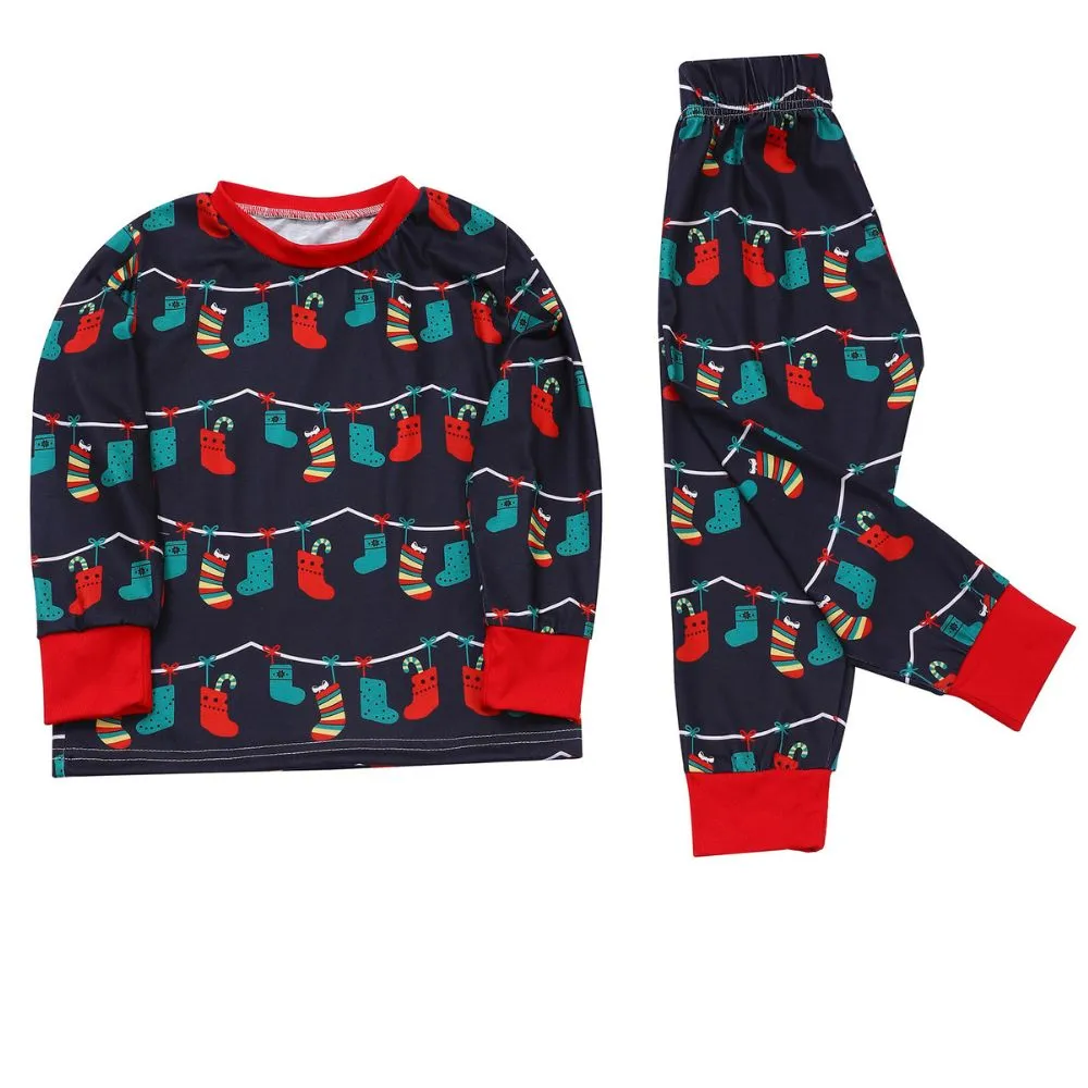 Family Matching Juaugusep Holiday Christmas Pajamas Set