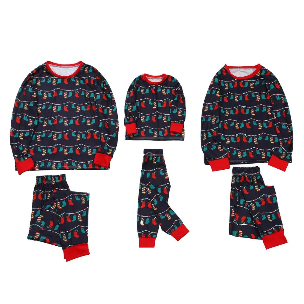 Family Matching Juaugusep Holiday Christmas Pajamas Set