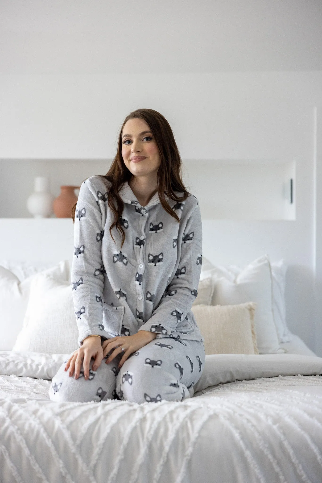 Foxy Button PJ Set