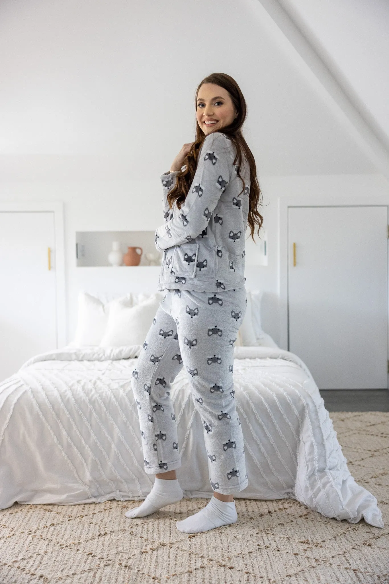 Foxy Button PJ Set