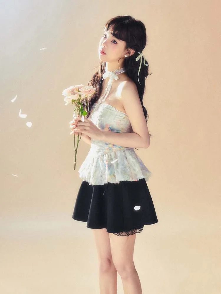 Frills Flower Tube Tops【s0000008073】