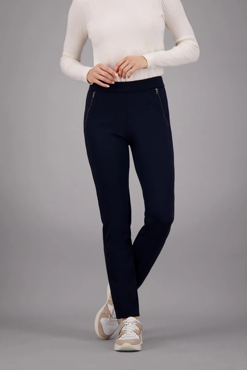 Gardeur Zene28 Trouser | available in Navy & Black & Powder Blue