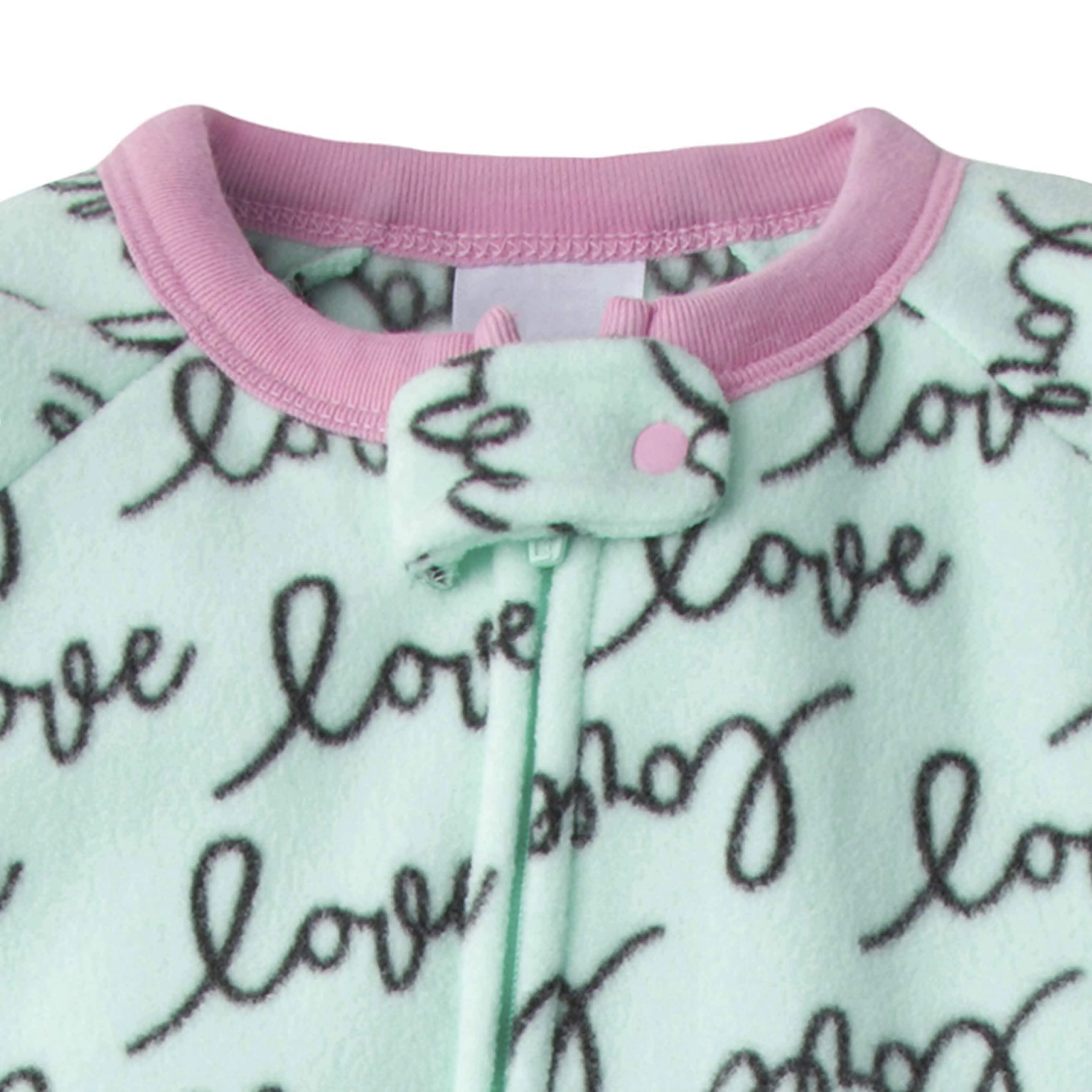 Gerber® Baby Girls Love Fleece Pajamas