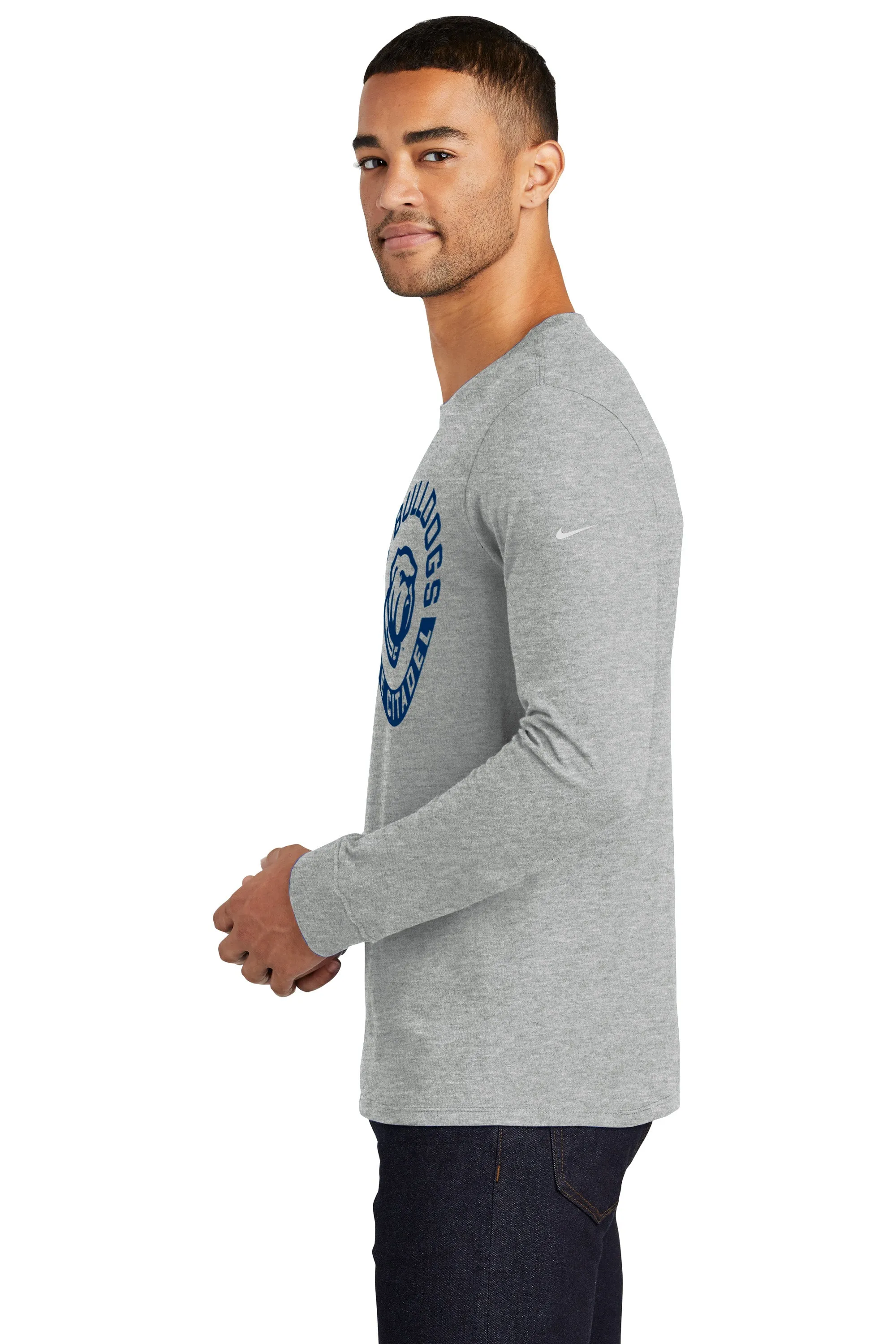 Go Bulldogs,The Citadel ,Nike Core Cotton Long Sleeve Tee