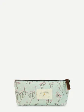 Graphic Print Pencil Case