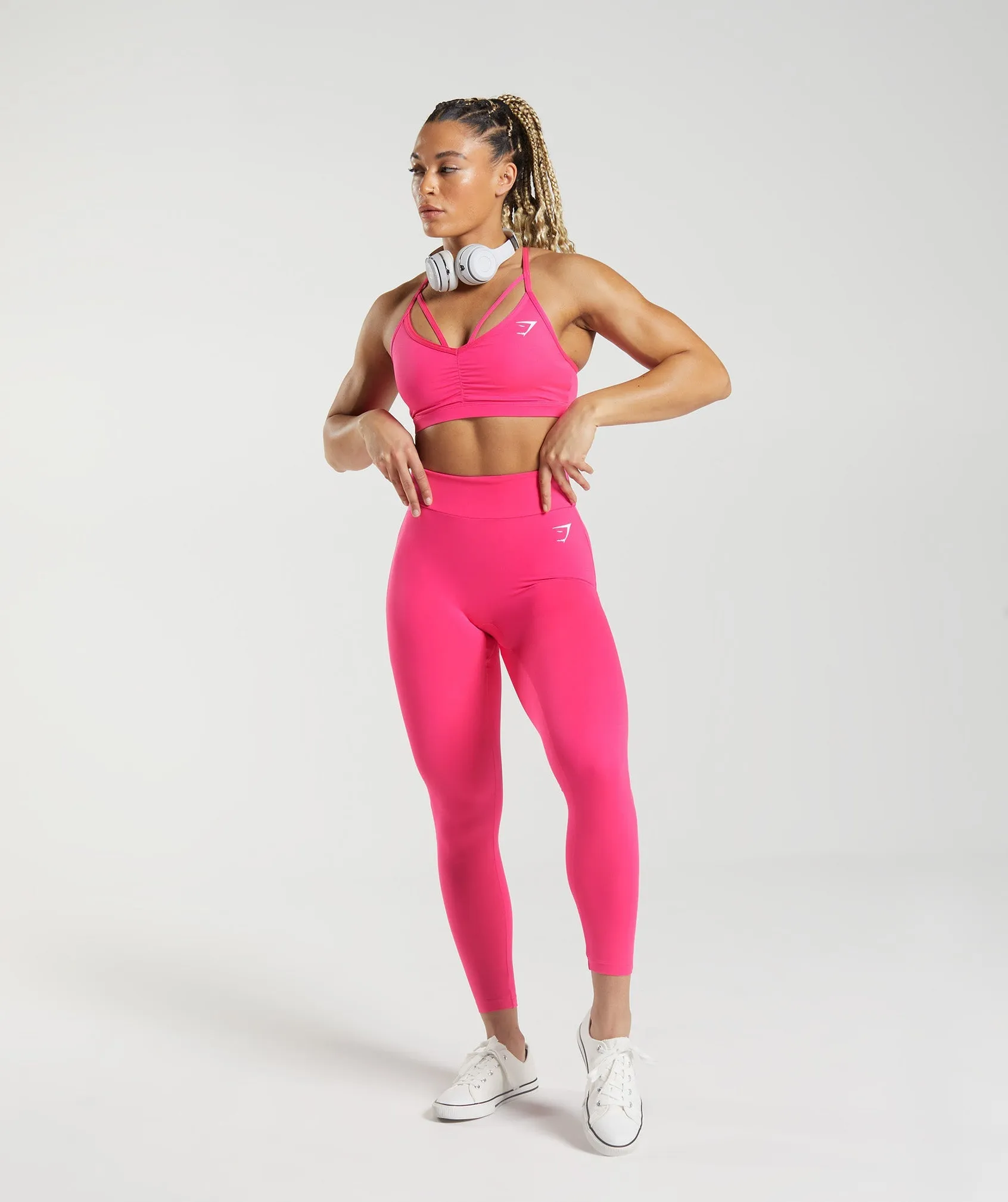 GS Power Sports Bra - Bright Fuchsia