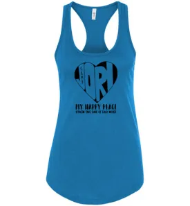 Jori Heart Racerback Tank Tops