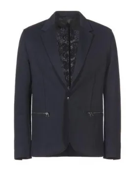 Lanvin Man Blazer Dark blue 40 suit