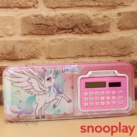 Magical Unicorn Pencil Box with Calculator