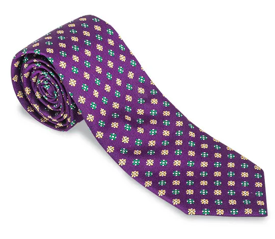 Mardi Gras Floral Necktie - F4961