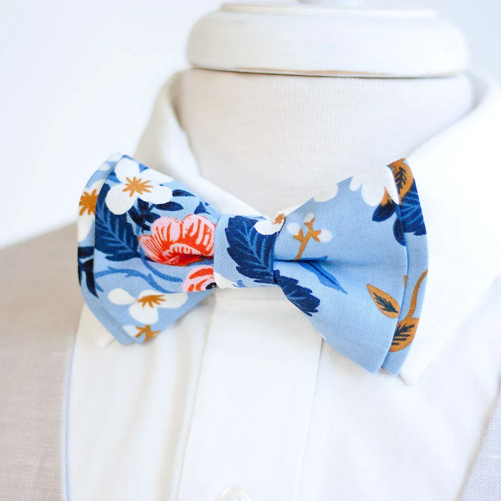 Men's Necktie / Birch Floral In Periwinkle