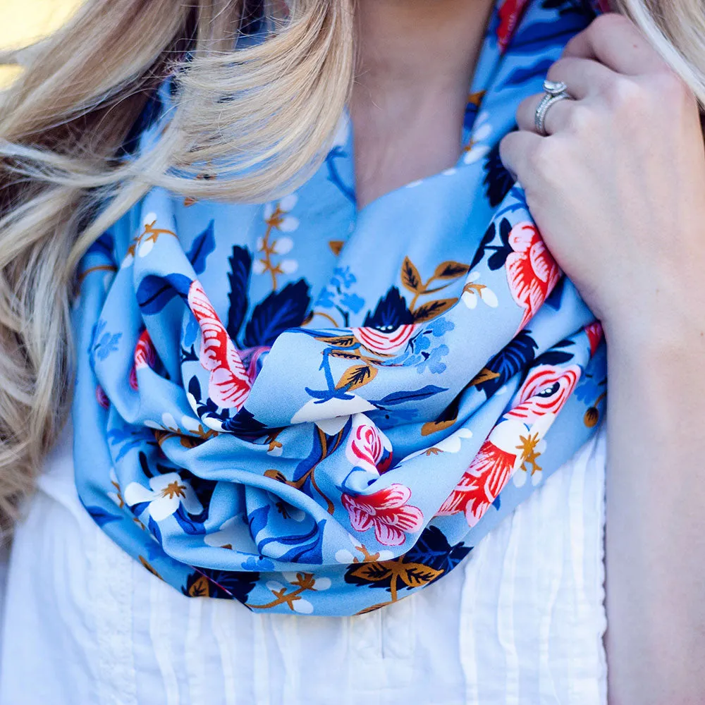 Men's Necktie / Birch Floral In Periwinkle