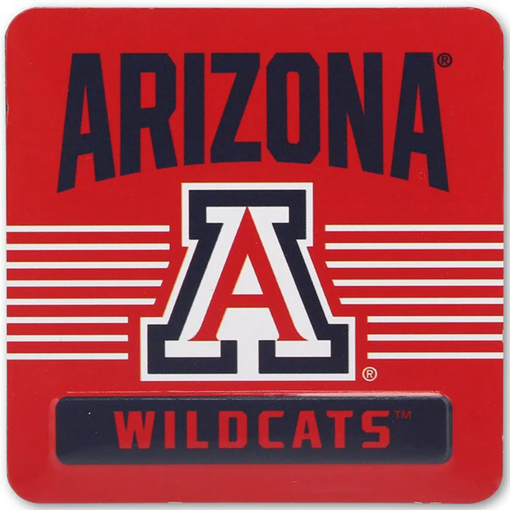 NCAA Arizona Wildcats Open Road Brands Embossed Metal Magnet