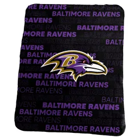 NFL Baltimore Ravens Logo Brands 50x60 Classic Fleece Blanket